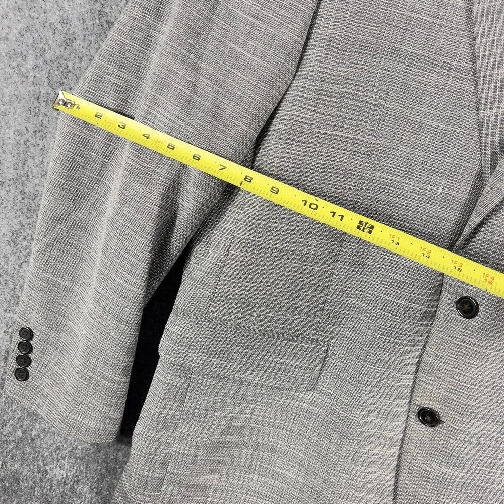 Lauren Ralph Lauren Mens Gray Textured Sport Coat Blazer 2 Button Classic